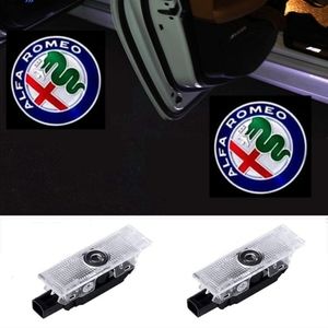 2 Alfa Romeo Car Door Lights Logo Projector Ghost Lights